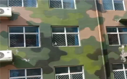 虹口墙面军用迷彩施工方案